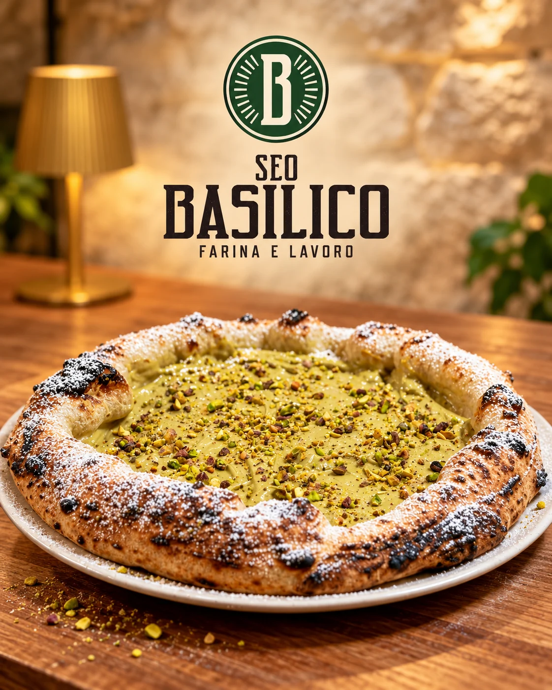 Seo Basilico dessert pizza